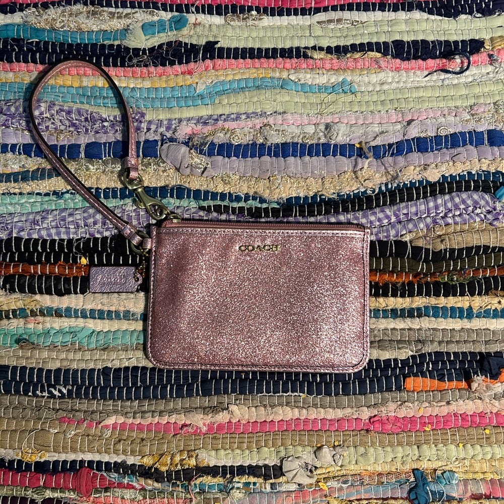 Coach Pink Wristlet Bag 💕